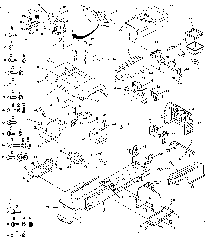 Craftsman 917254661 chassis and enclosures diagram