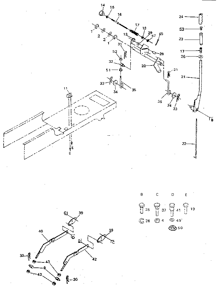 Craftsman 917254661 lift adjustment diagram