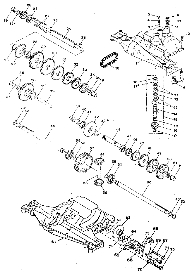 Craftsman 917254661 transaxle diagram
