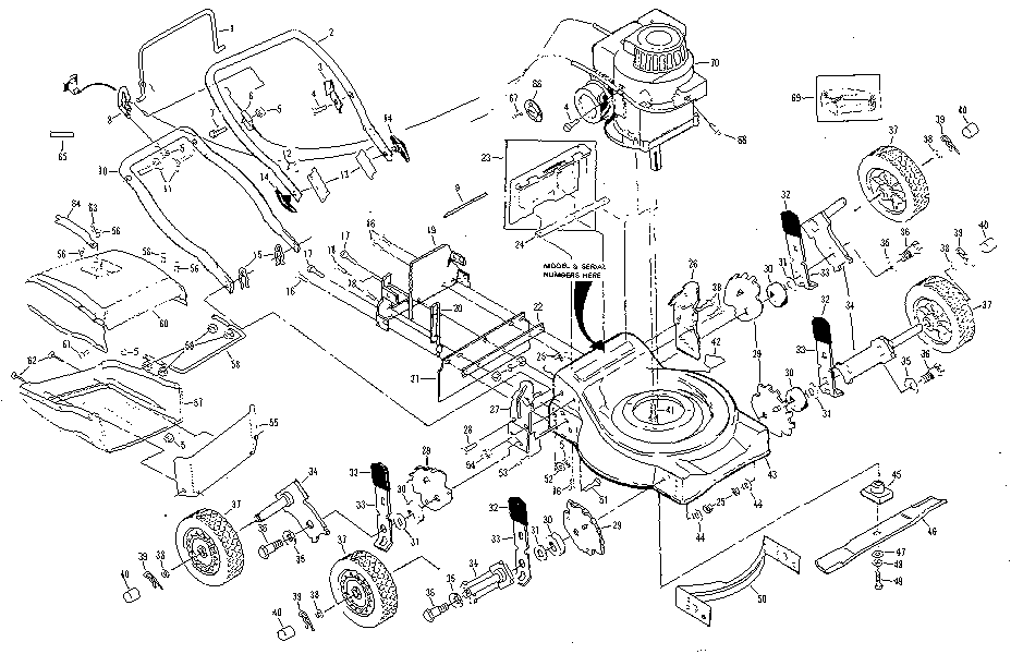 Craftsman 917383030 replacement parts diagram