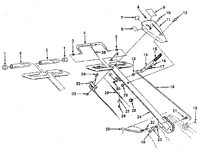 Craftsman 917299690 handle assembly diagram