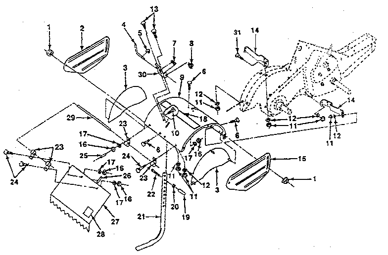 Craftsman 917299690 tine shield diagram