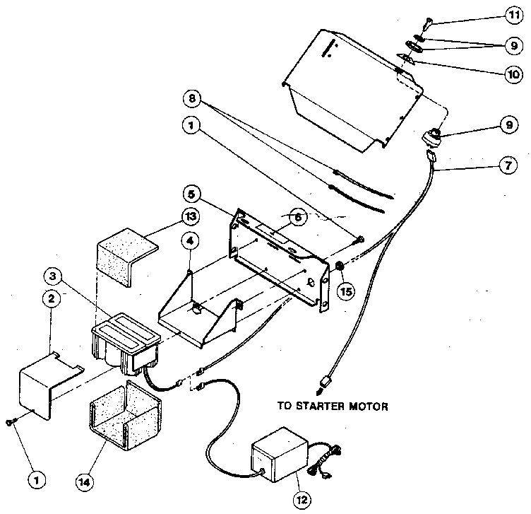 Troybilt TRAILBLAZER Y0000100 AND UP electric start items diagram