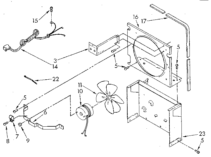 Kenmore 106859152 air flow and control diagram