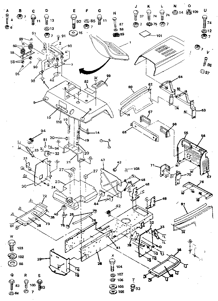 Craftsman 917254450 chassis and enclosures diagram