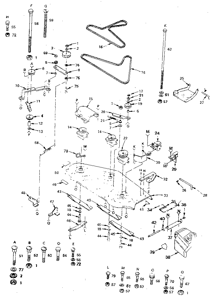 Craftsman 917254450 mower diagram