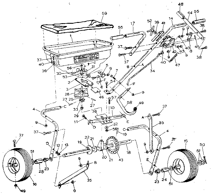 Craftsman 48619910 replacement parts diagram