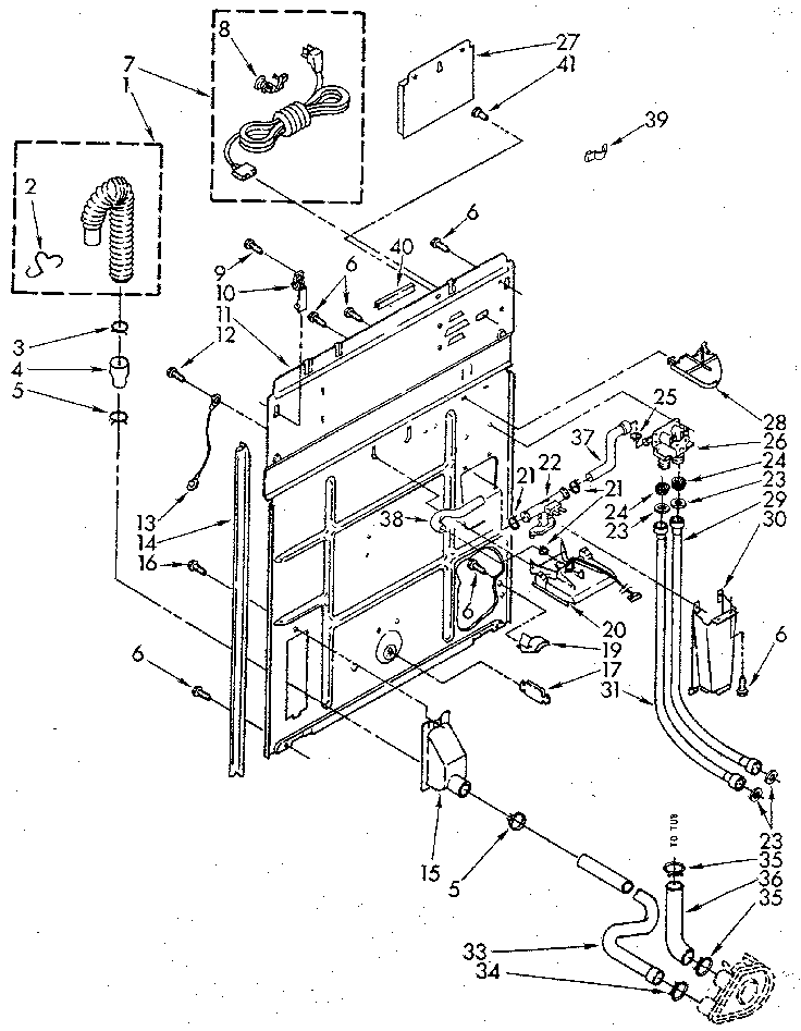 Kenmore 11082983120 rear panel diagram