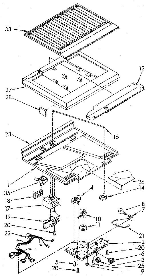 Whirlpool ET16AKXSW10 compartment separator diagram