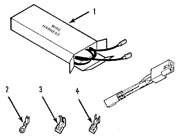 Kenmore 9114698895 wire harnesses and components diagram