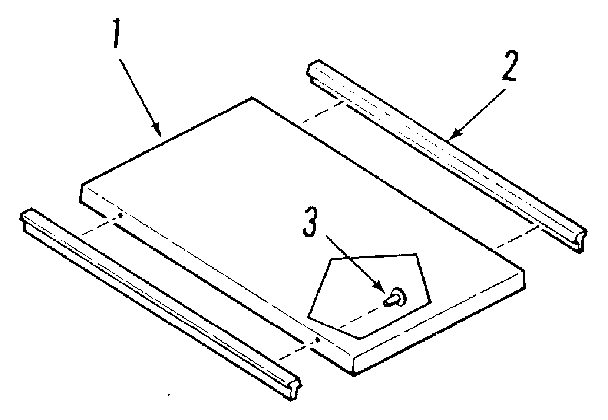 Kenmore 9114698895 optional griddle/grill cover module kit 4998510 diagram