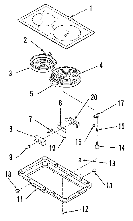 Kenmore 9114698895 optional electric radiant module kit 4998730 diagram