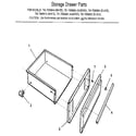 Kenmore 7917898894 storage drawer diagram