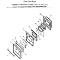 Kenmore 7917898894 oven door diagram