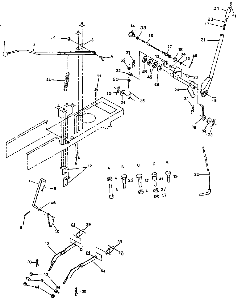 Craftsman 917259730 lift adjustment diagram