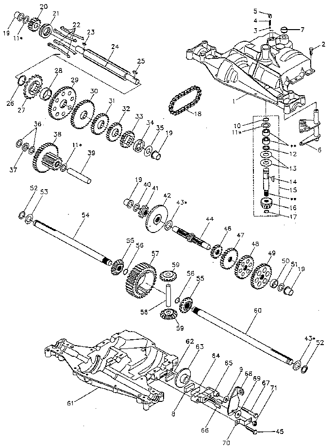 Craftsman 917259730 transaxle diagram