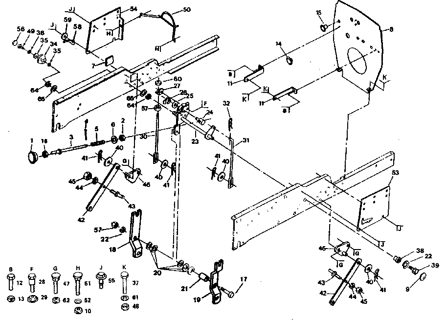 Craftsman 917250031 mower lift diagram