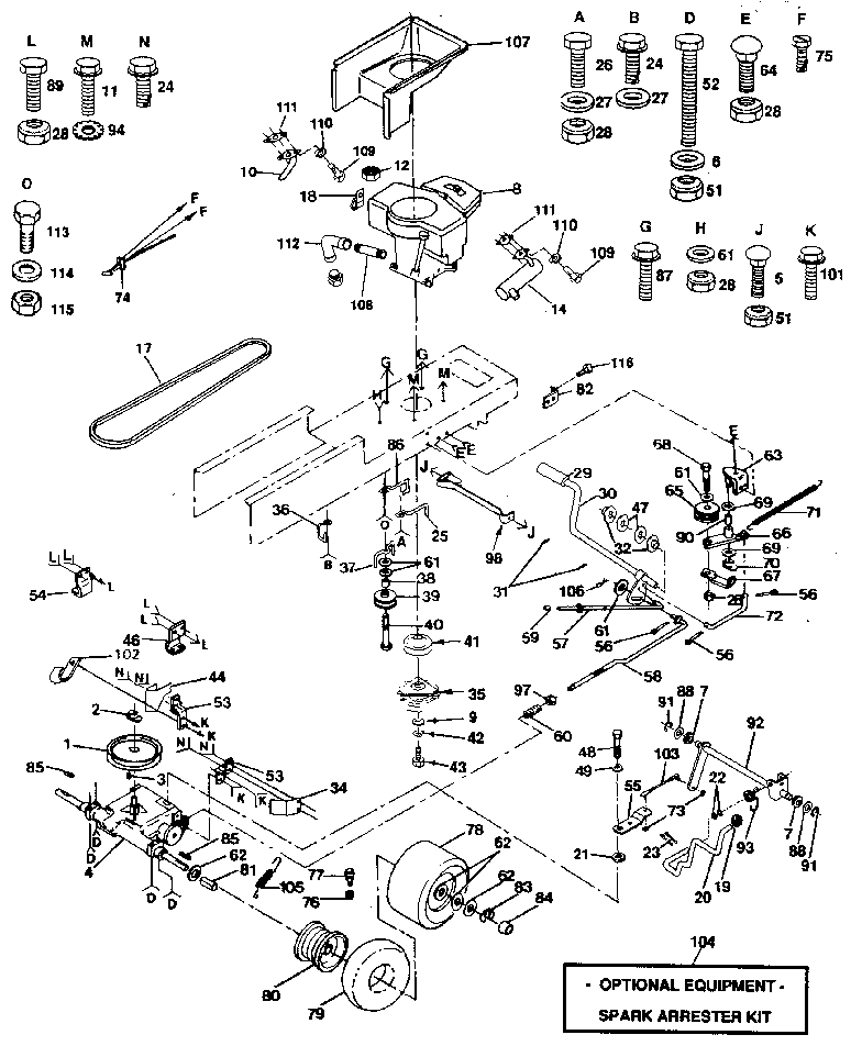 Craftsman 91725000 drive diagram
