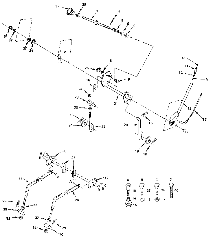 Craftsman 91725000 lift adjustment diagram