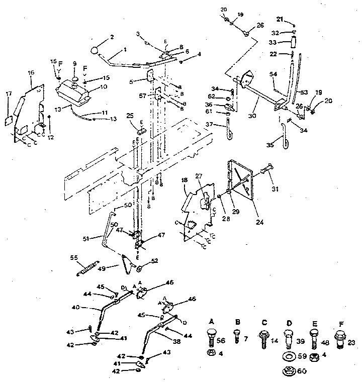 Craftsman 917254960 lift adjustment diagram