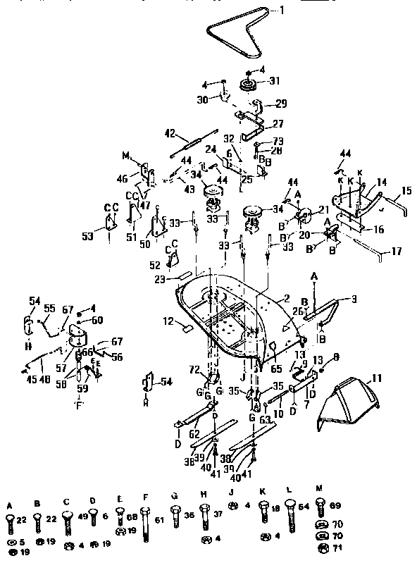 Craftsman 917254960 mower diagram