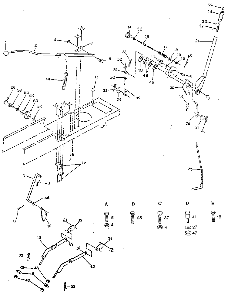Craftsman 917254940 lift adjustment diagram