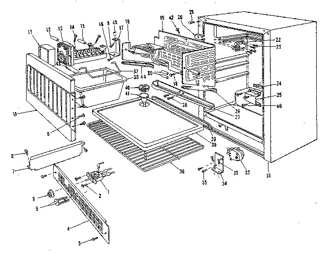 Sears 7679905880 cabinet parts diagram