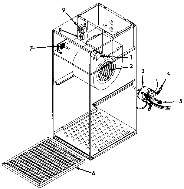Kenmore 867808431-3C661B blower assembly diagram