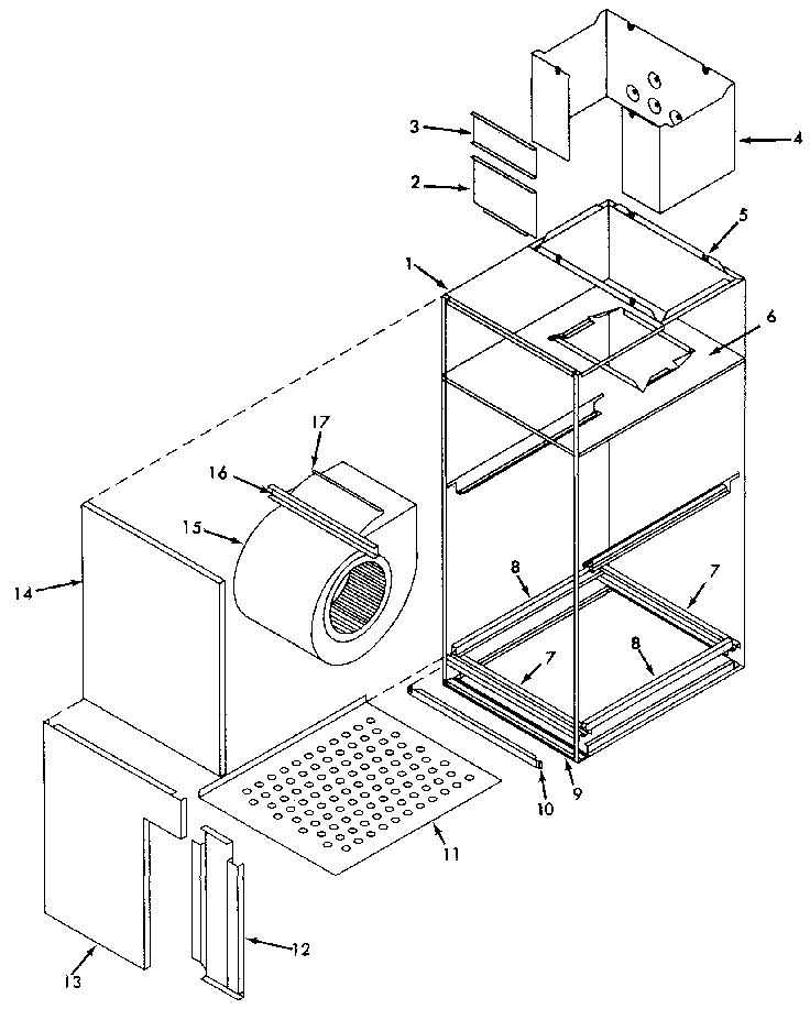 Kenmore 867808431-3C661B cabinet diagram