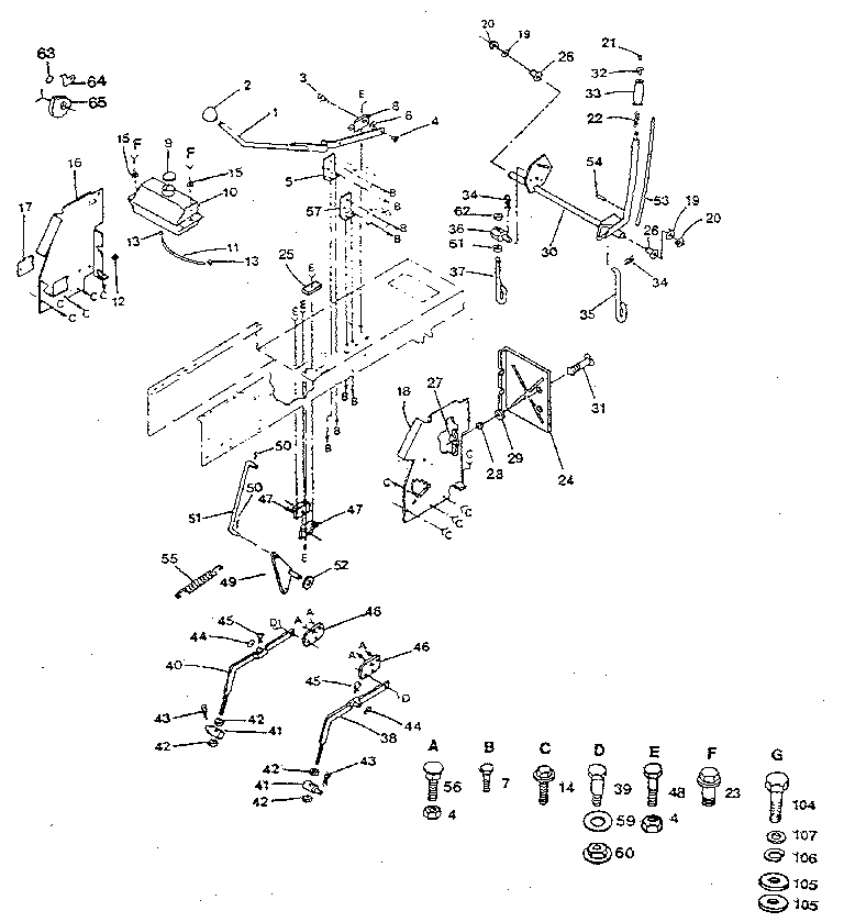 Craftsman 917254930 lift adjustment diagram