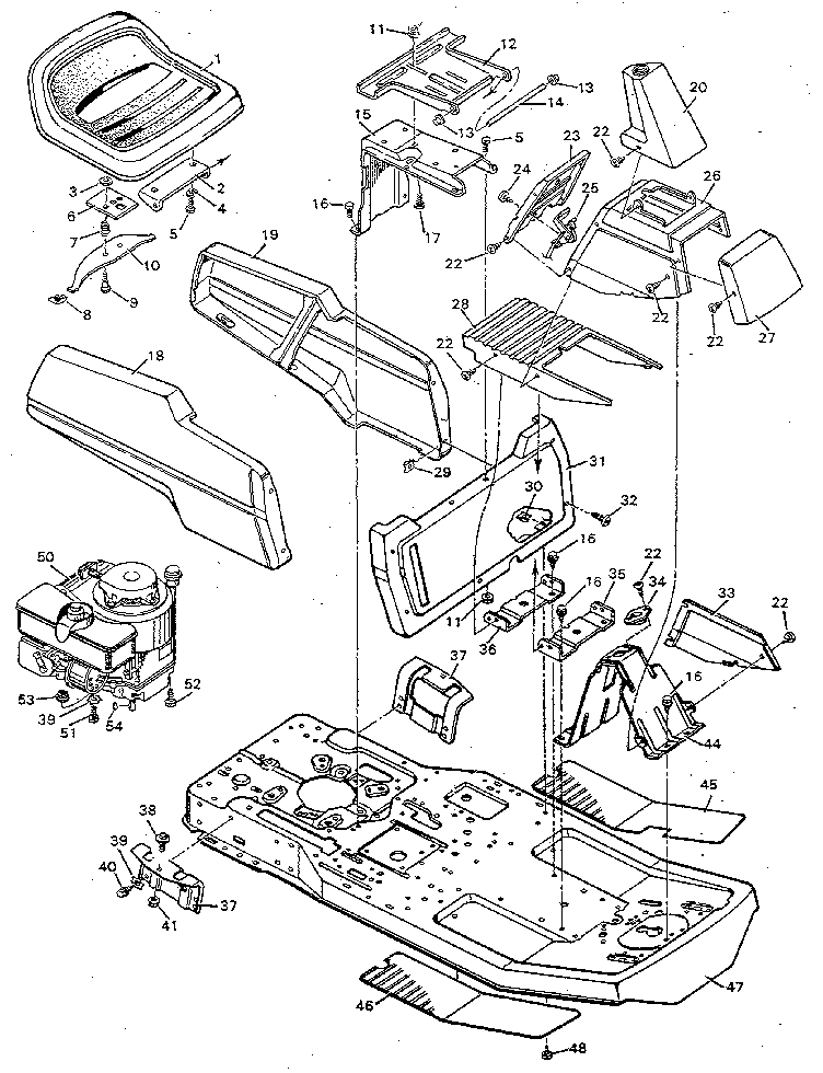 Craftsman 502254110 body chassis diagram