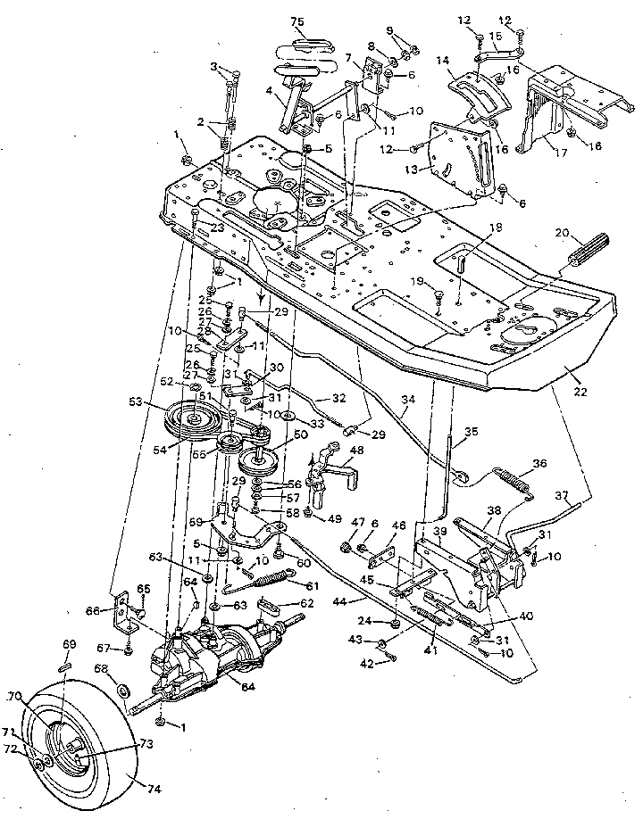 Craftsman 502254110 drive system diagram