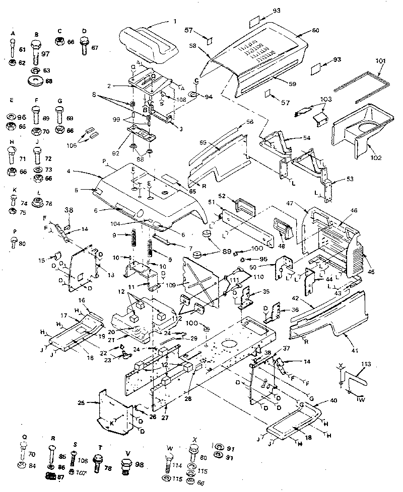 Craftsman 917254740 chassis and enclosures diagram