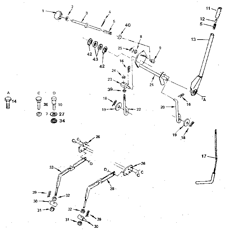 Craftsman 917254740 lift adjustment diagram