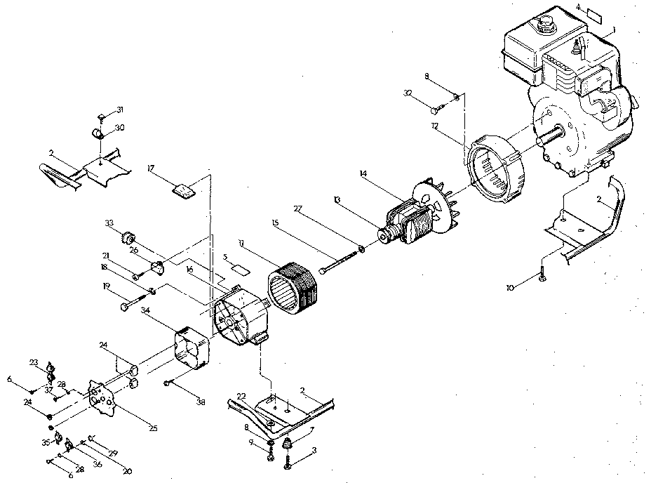 Craftsman 580328452 stator assembly diagram