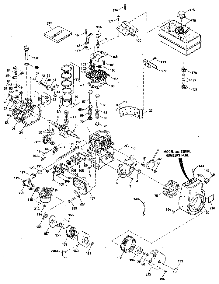 Craftsman 580328452 engine breakdown diagram