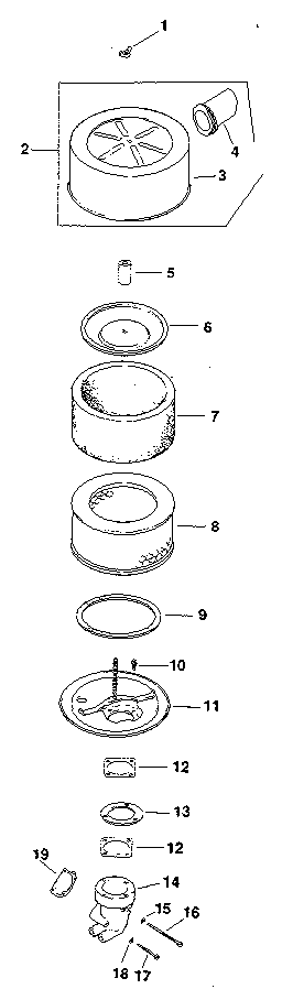Craftsman 917254460 air intake - group 1 diagram