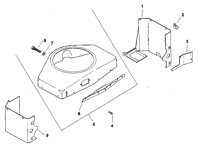 Craftsman 917254460 baffles & shroud - group 2 diagram