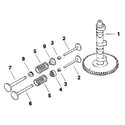 Kohler MV20S-57514 camshaft & valves - group 4 diagram
