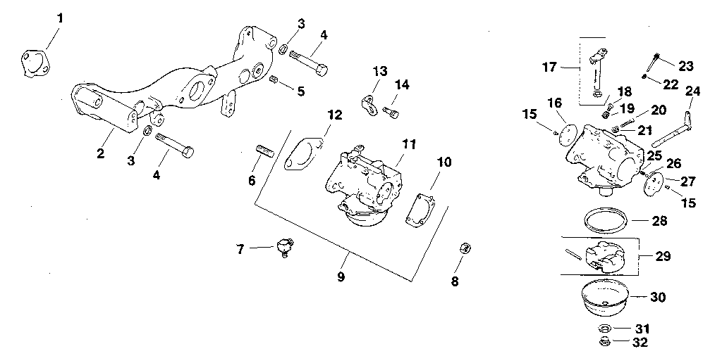 Craftsman 917254460 carburetor - group 5 diagram