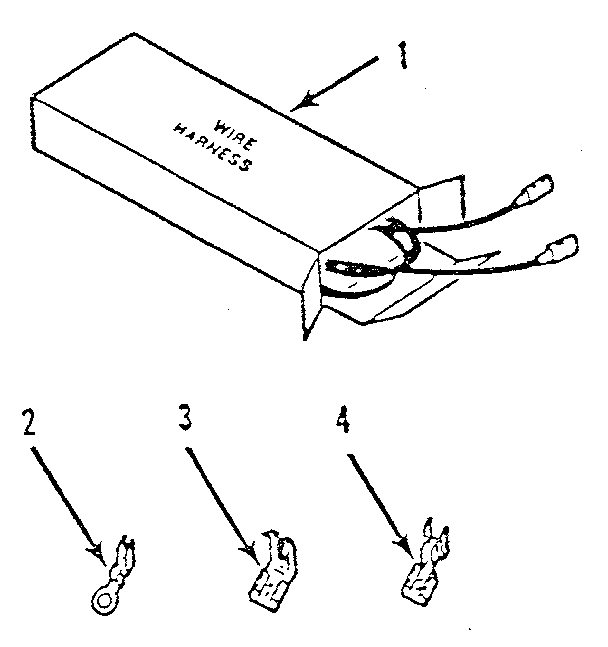 Kenmore 9119399580 wire harnesses and components diagram