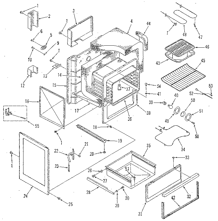 Kenmore 9119389180 body section diagram