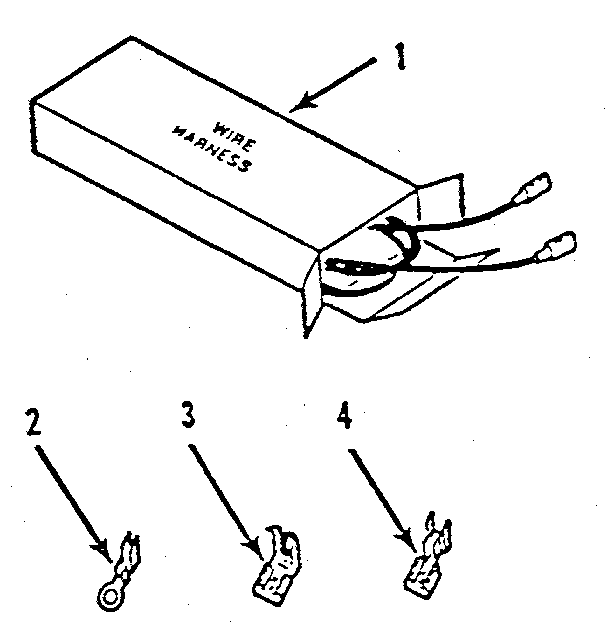 Kenmore 9119389180 wire harnesses and components diagram