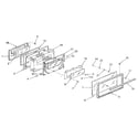 Kenmore 9117390990 oven door section diagram