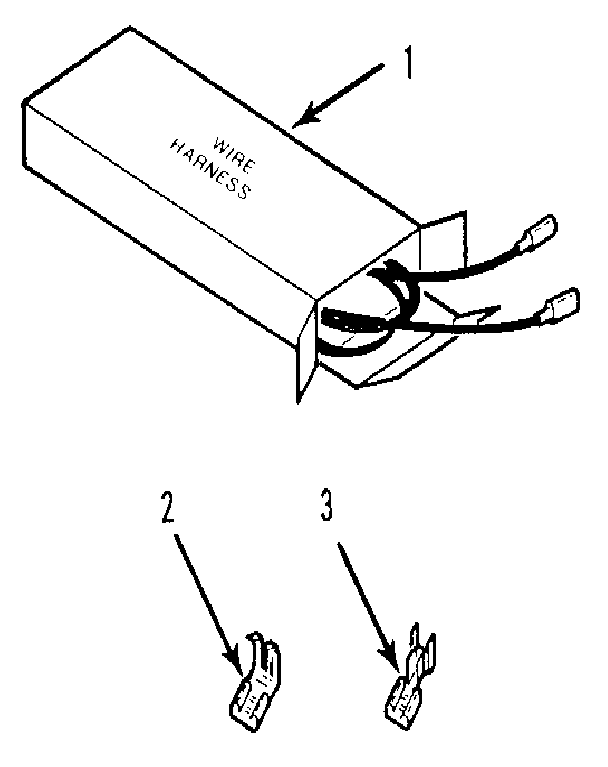 Kenmore 9117390590 wire harnesses and components diagram