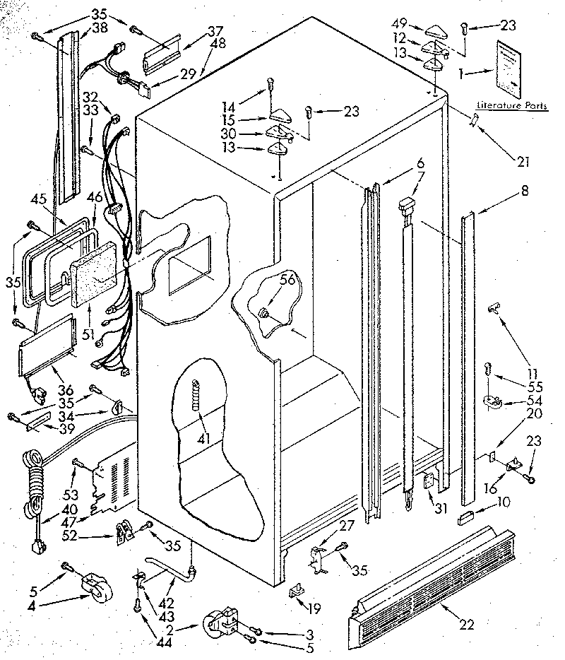 Kenmore 1069505712 cabinet diagram
