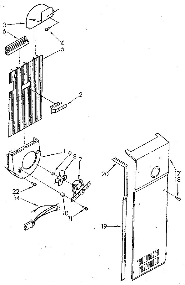 Kenmore 1069505712 air flow diagram