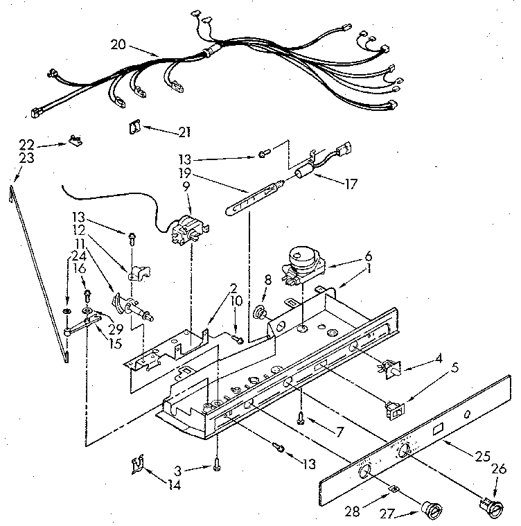 Kenmore 1069505712 control diagram
