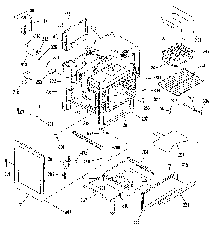 Kenmore 9119189180 body section diagram