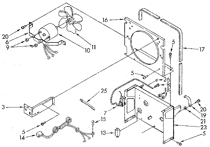 Kenmore 106950310 air flow and control diagram